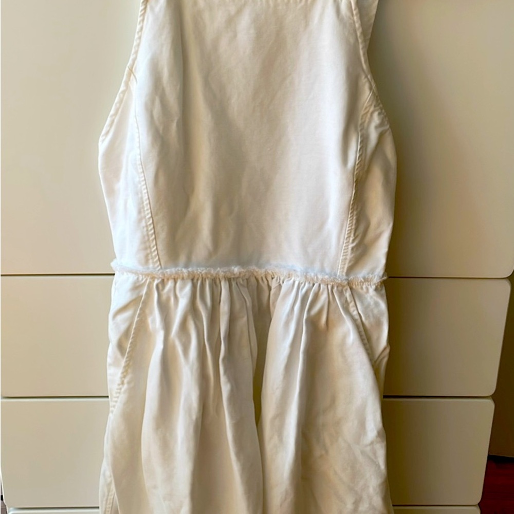 Aritzia white linen dress in 00